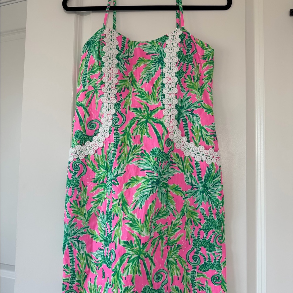 Lilly Pulitzer Pink and Green Swirl Dress